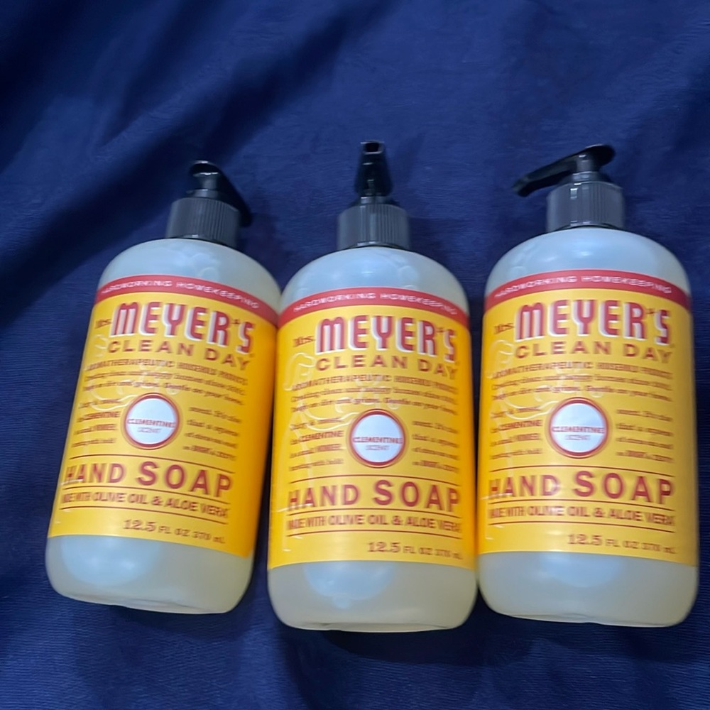 Mrs. Meyer’s Clementine Soap 3 Bottles